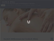 Tablet Screenshot of osteopathie-klima.de